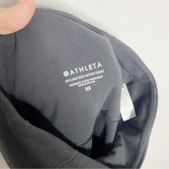 Athleta Inclination Moto Tight In Black Size XS - Picture 5 of 7